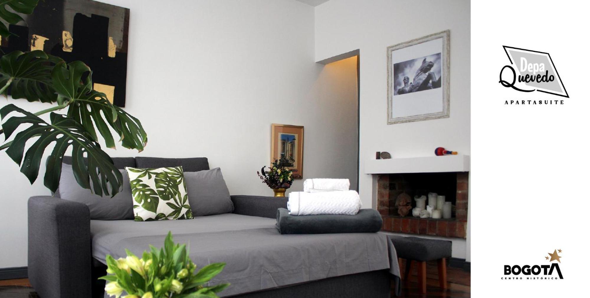 Depa Quevedo - Trendy Revamped Flat - Exceptional Spot In Bogota'S Historic Colonial Square - Candelaria Ngoại thất bức ảnh
