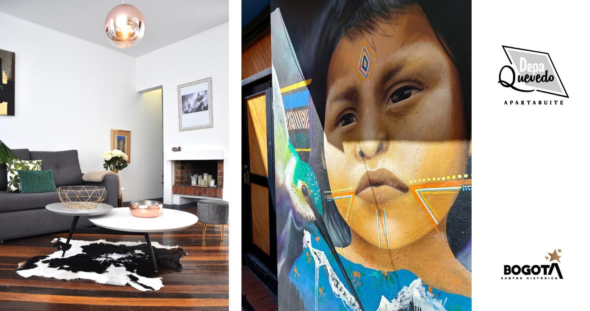 Depa Quevedo - Trendy Revamped Flat - Exceptional Spot In Bogota'S Historic Colonial Square - Candelaria Ngoại thất bức ảnh