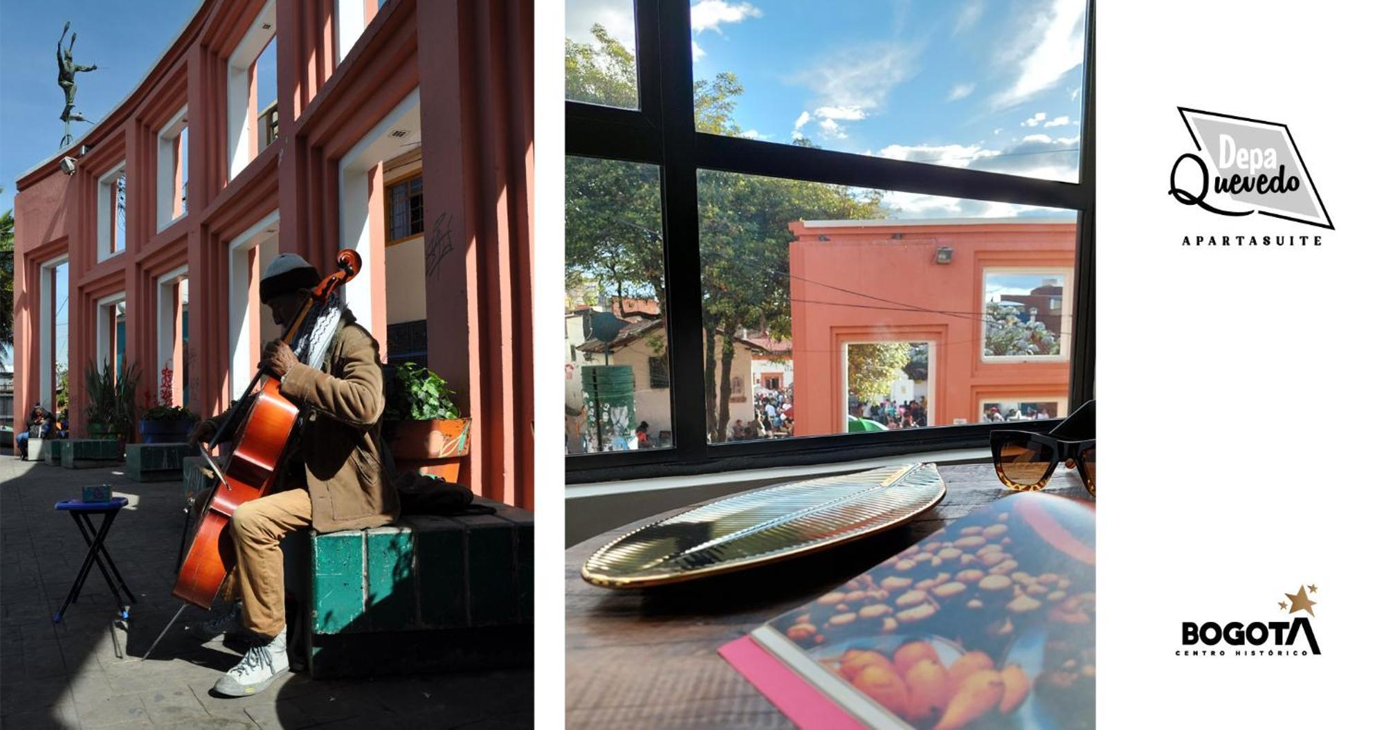 Depa Quevedo - Trendy Revamped Flat - Exceptional Spot In Bogota'S Historic Colonial Square - Candelaria Ngoại thất bức ảnh